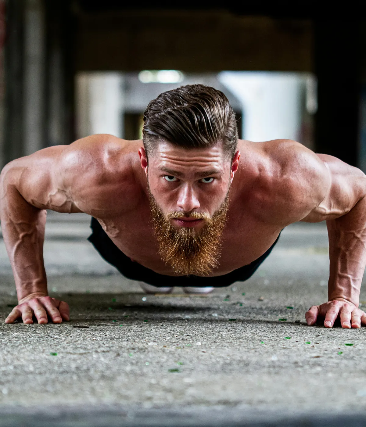 Man doing pushups